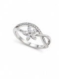 Anillo Flor zirconia