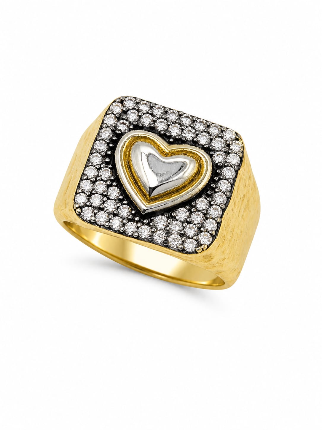 Anillo Corazón Dorado