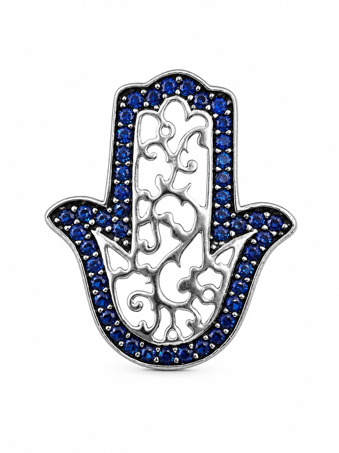 Anillo Mano de Fátima Azul