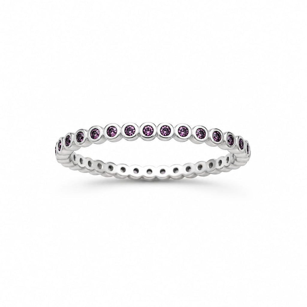 Anillo Churumbela Delicada Amatista