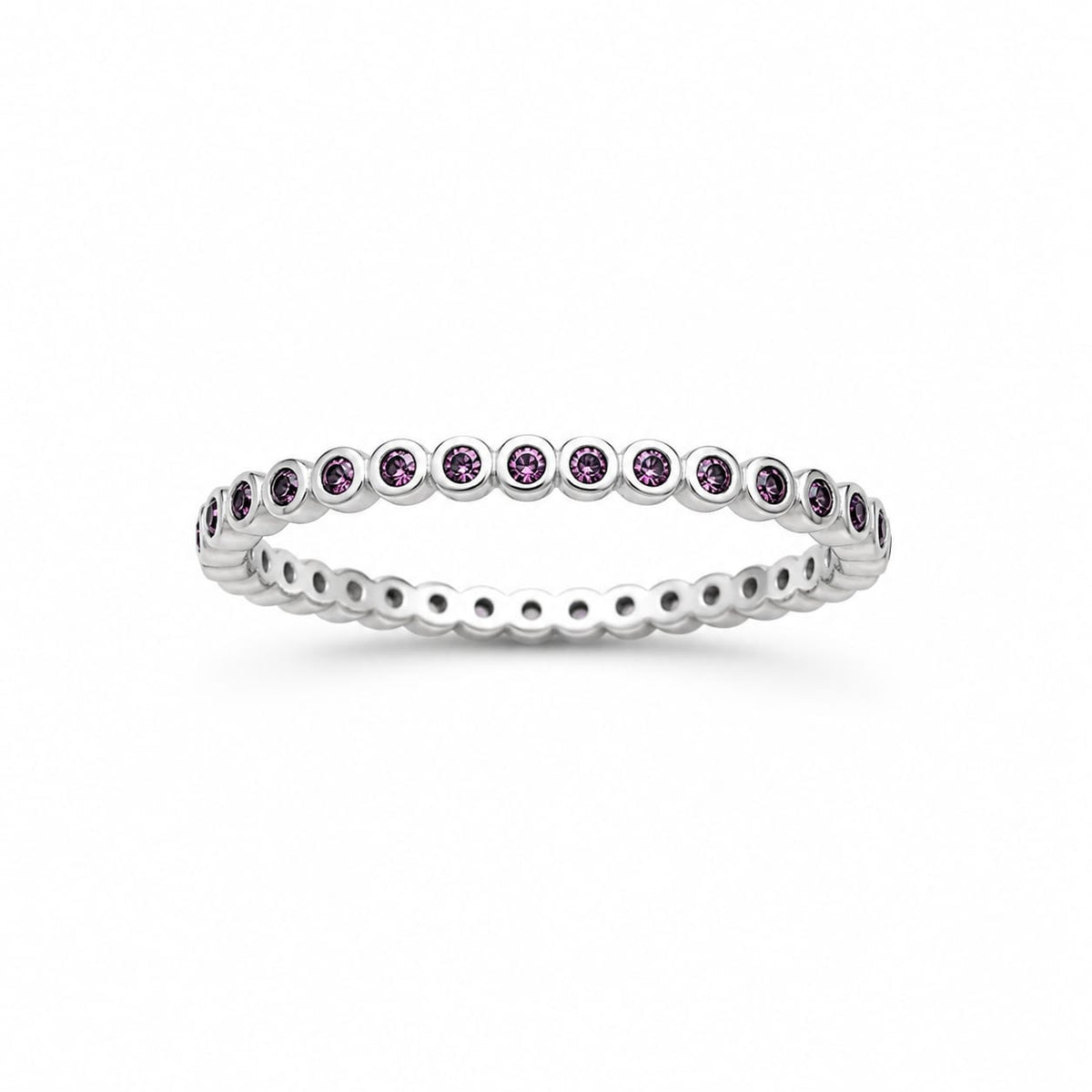 Anillo Churumbela Delicada Amatista