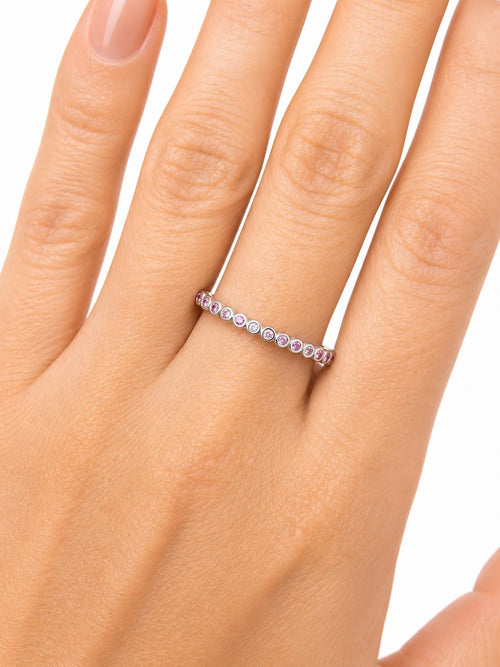 Anillo Churumbela Delicada Amatista