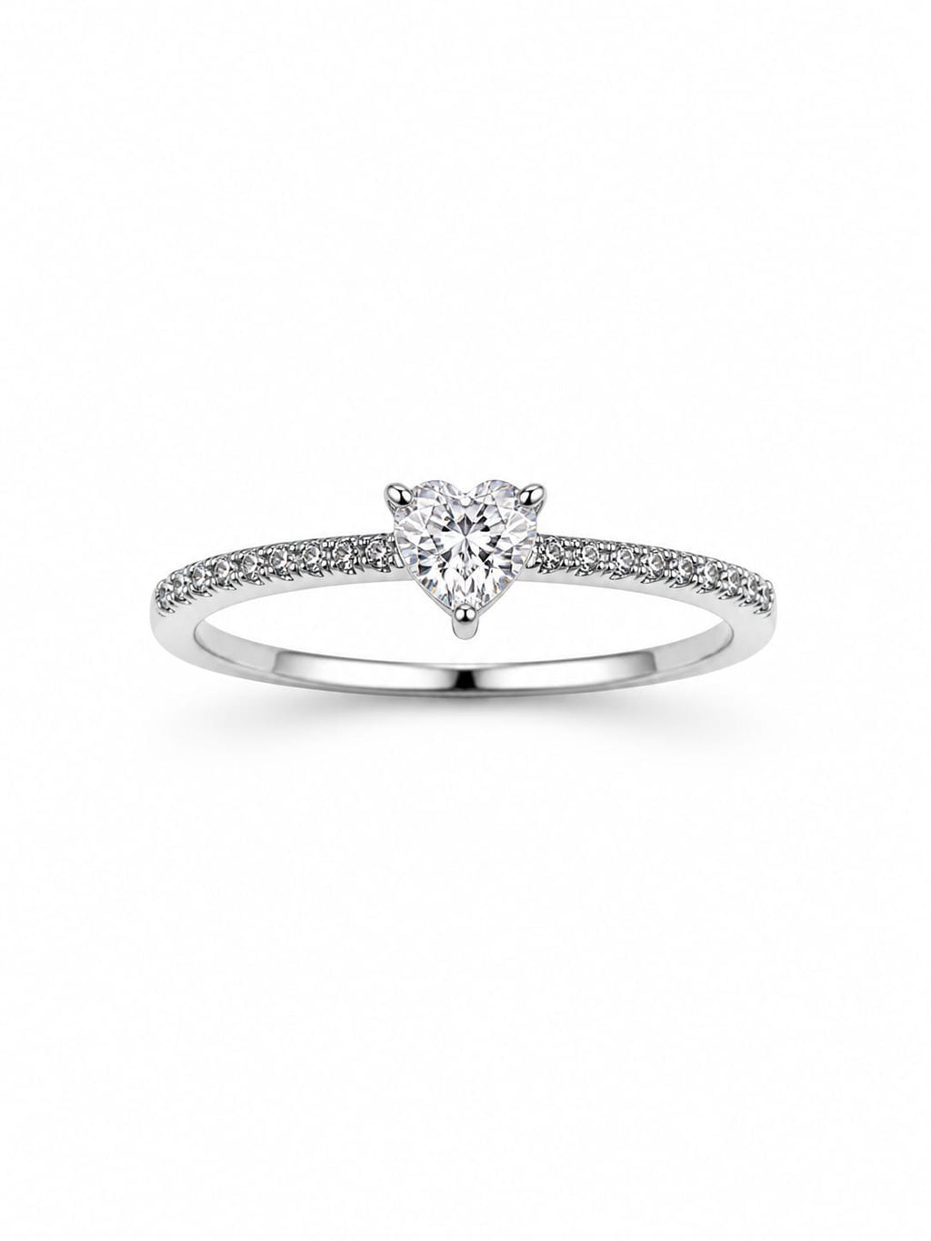 Anillo Corazón Brillante
