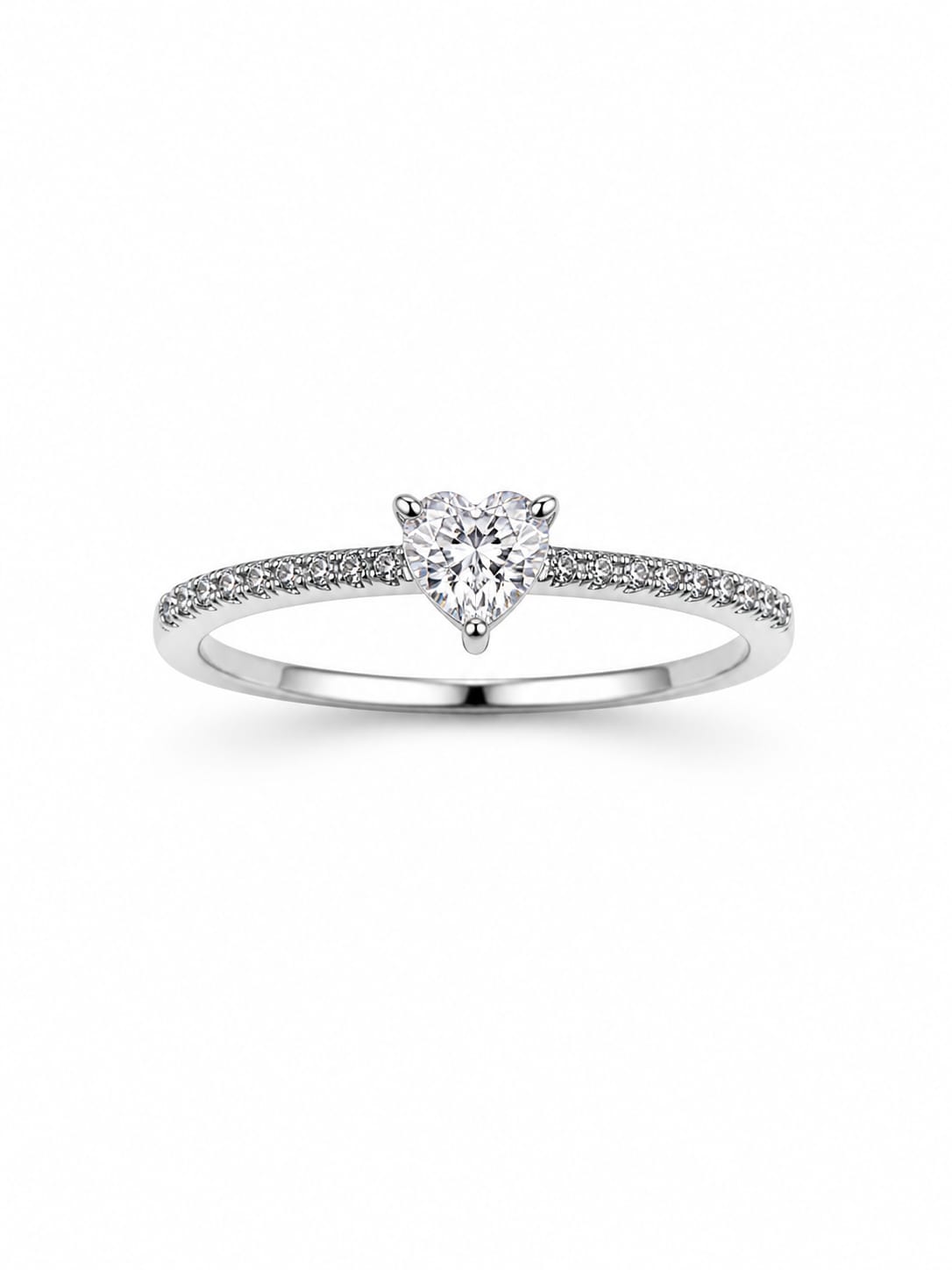 Anillo Corazón Brillante