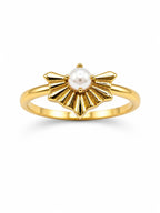 Anillo Perla Dorada