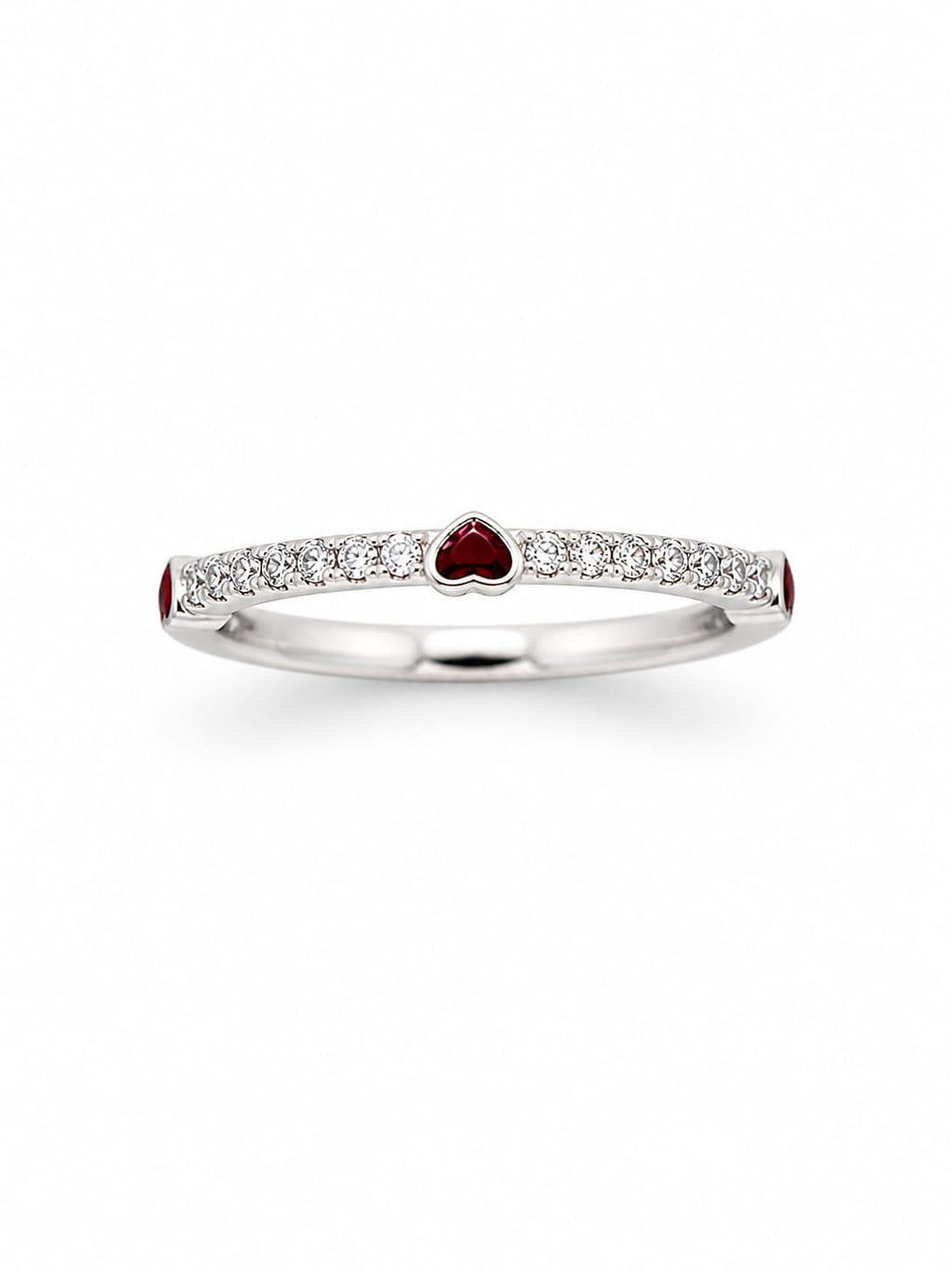 Anillo Corazones Rojos