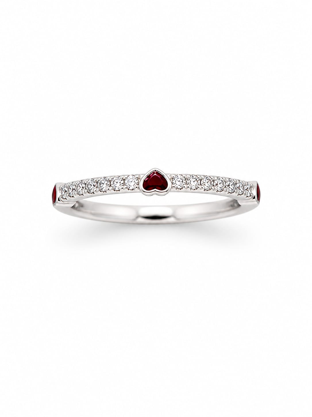 Anillo Corazones Rojos