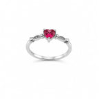 Anillo Corazón Rojo