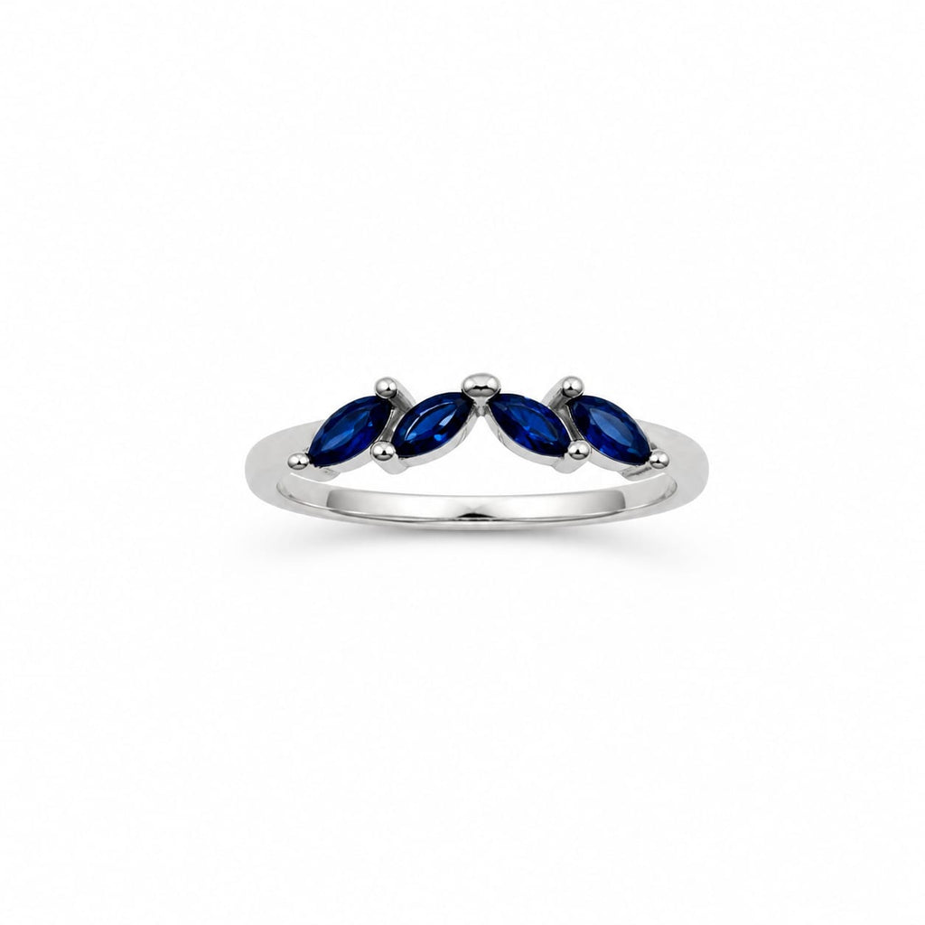 Anillo Azul Marquise