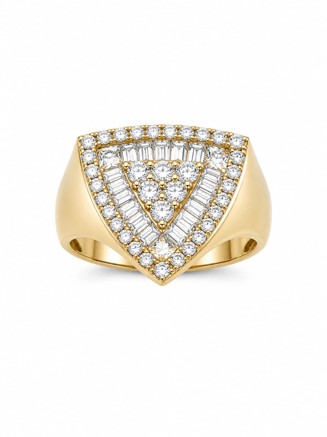 Anillo Triángulo Brillante