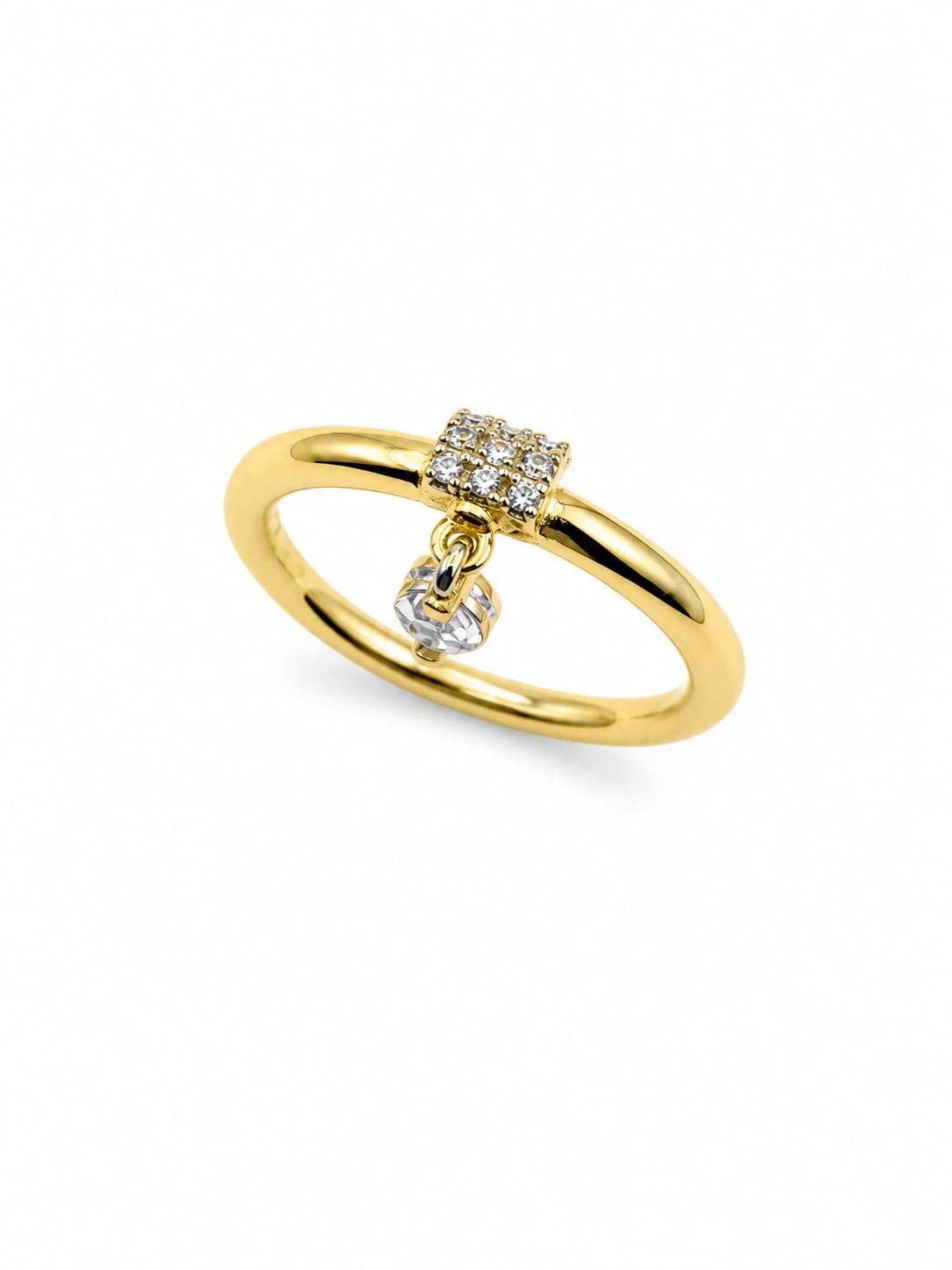 Anillo Colgante Gota Elegante
