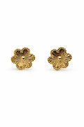 Broquel Flor Trébol Oro 10k