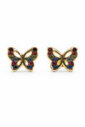 Broquel Mariposas Oro 10k