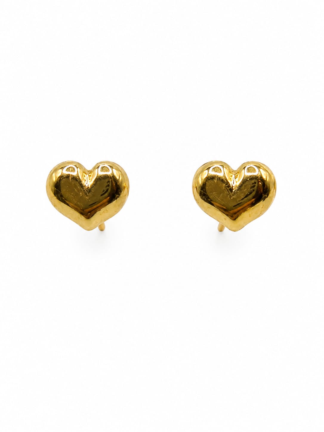 Broquel Corazón Abombado Oro 10k