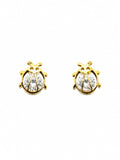 Broquel Catarina con Zirconia Oro 10k