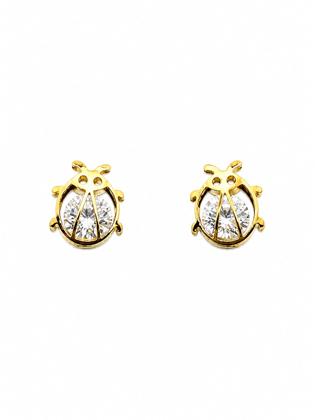 Broquel Catarina con Zirconia Oro 10k