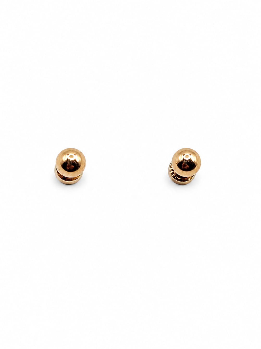 Broquel Dormilonas Oro Rosa 10k 2mm