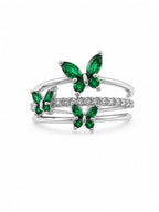 Anillo mariposa verde