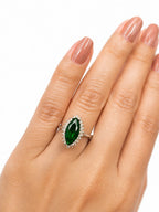 Anillo Esmeralda Oval