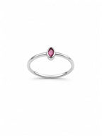 Anillo Solitario Rosa