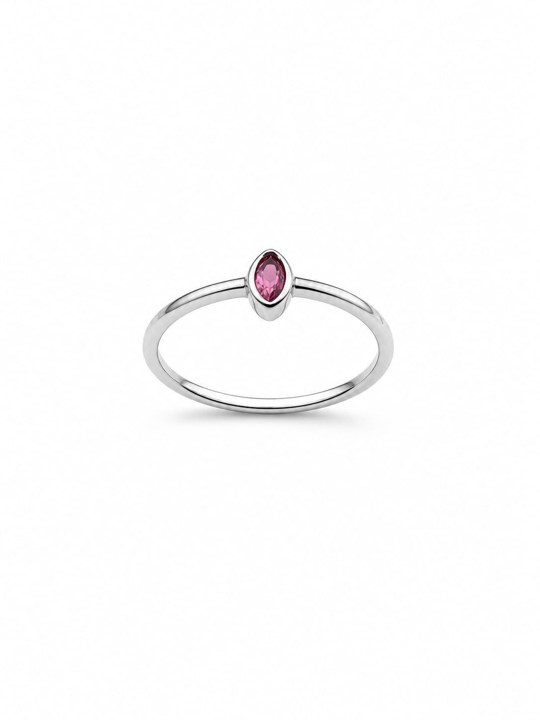 Anillo Solitario Rosa
