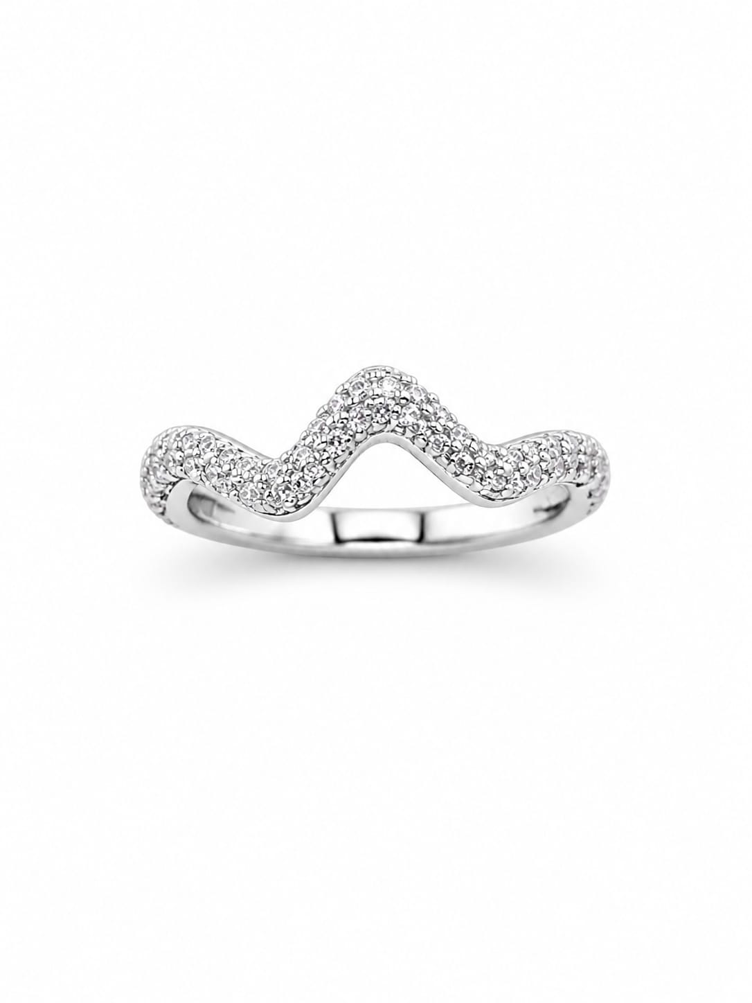 Anillo Ondas Brillantes