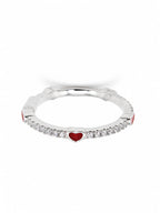 Anillo Corazones Rojos