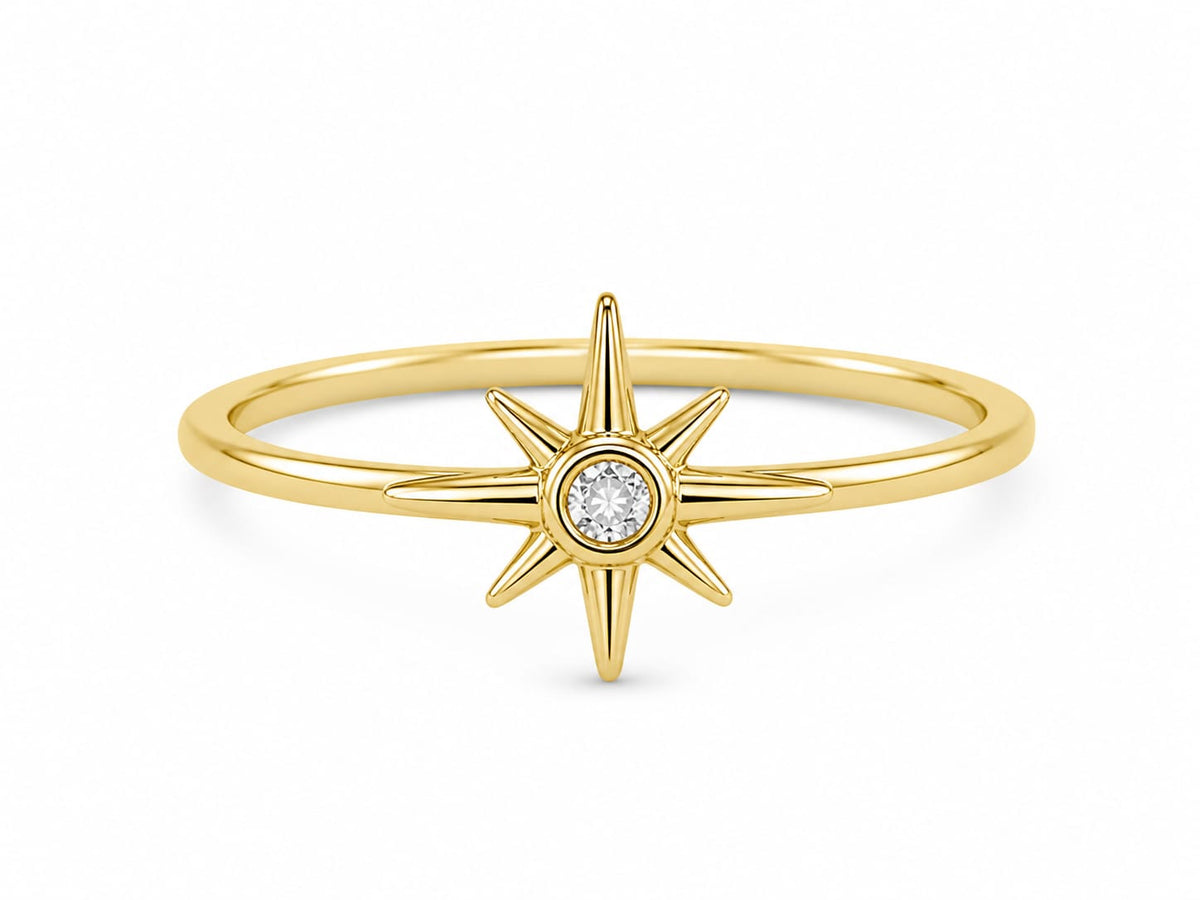 Anillo Estrella Brillante