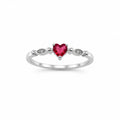 Anillo Corazón Rojo