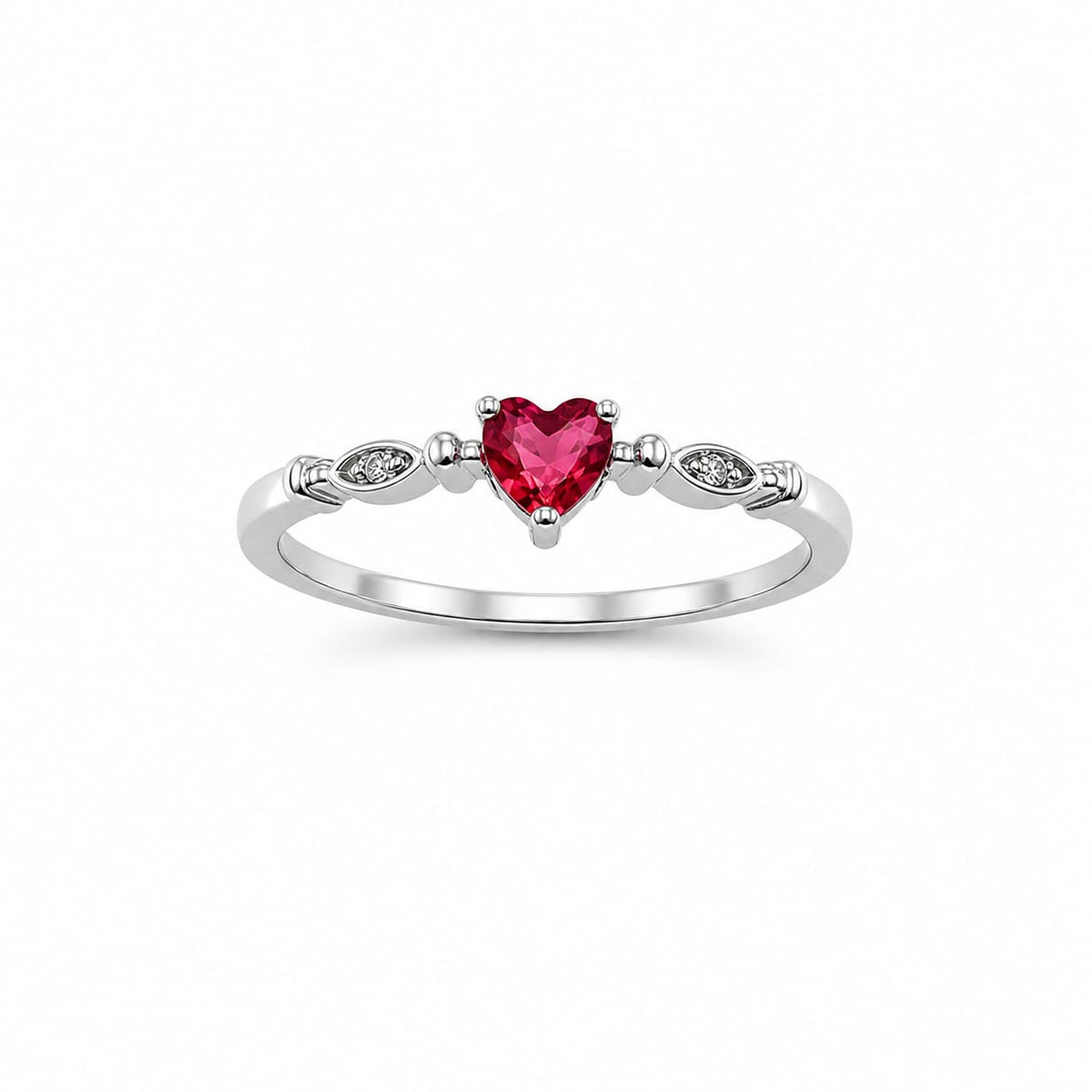 Anillo Corazón Rojo