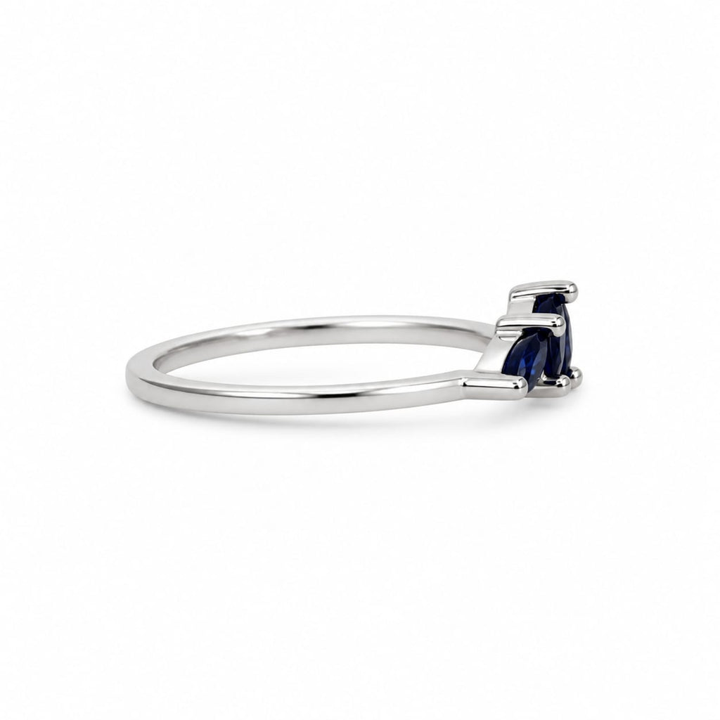 Anillo Azul Marquise