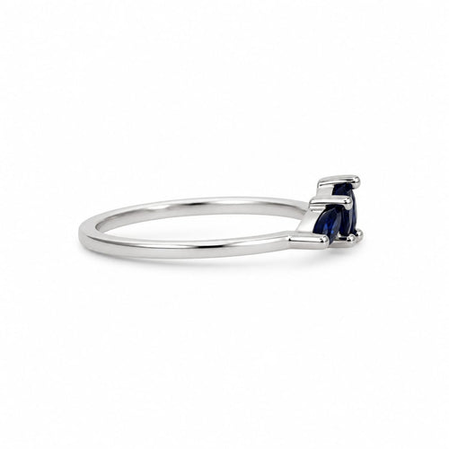 Anillo Azul Marquise
