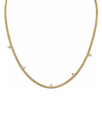 Collar Mini Circonias Triangulares